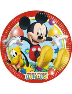 Topolino ClubHouse - 8 piatti in carta 20 cm STE99581840 New Bama Party | Futurartshop.com