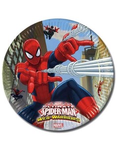 Ultimate Spider-Man - 8 plates paper 23 cm STE5PR85151 New Bama Party | Futurartshop.com