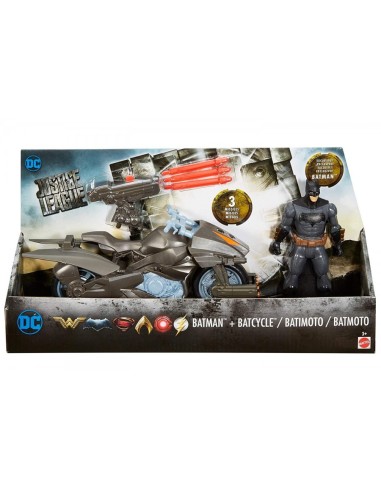 Justice League - Batman con la Batmoto TOYFGG53 Mattel | Futurartshop.com