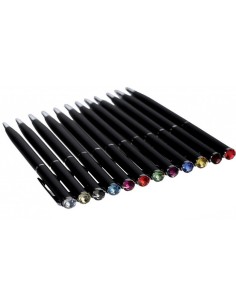Ballpoint pen made of black metal with Swarovski OTB29/3036 Out of The Blue | Futurartshop.com