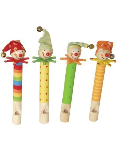 Whistle Clown in wood 72022 Out of The Blue | Futurartshop.com
