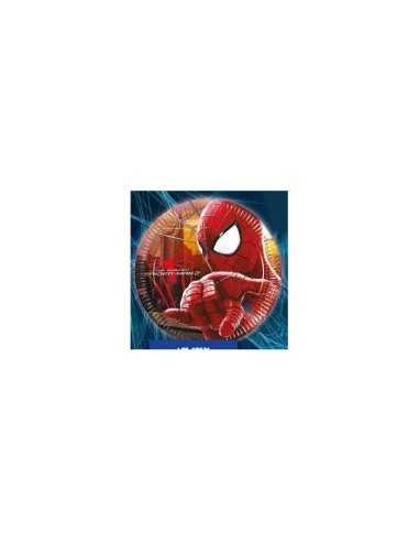 Piatti di carta , Spiderman 23 cm 8 pz COMCMG82831 Como Giochi  | Futurartshop.com