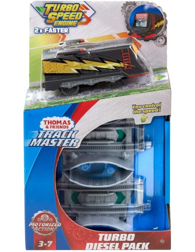 Thomas -Trenino Trackmaster Turbo velocità Diesel TOYFPW68/FPW71 Mattel | Futurartshop.com