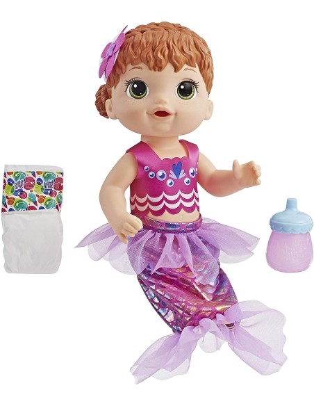 Baby Alive Bambola magica sirena capelli rossi TOYE4410ES01 Hasbro | Futurartshop.com