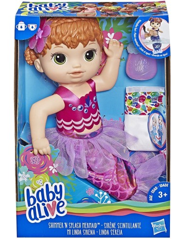 Baby Alive Bambola magica sirena capelli rossi TOYE4410ES01 Hasbro | Futurartshop.com