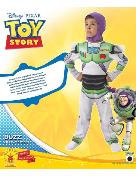 Buzz Lightyear Costume classic 5-6 anni RUB610386-M Rubies | Futurartshop.com