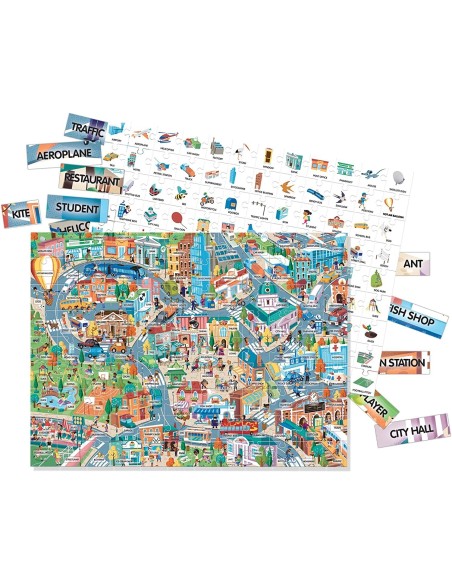 Easy english 100 words city HEAIT21000 Headu | Futurartshop.com