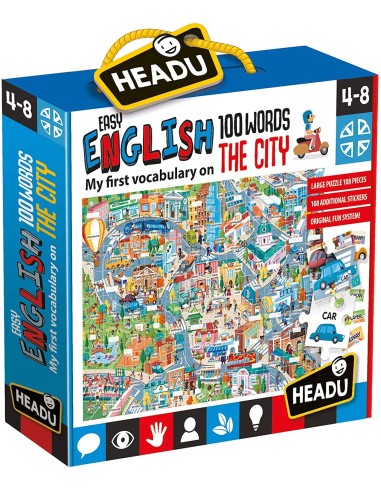 Easy english 100 words city HEAIT21000 Headu | Futurartshop.com