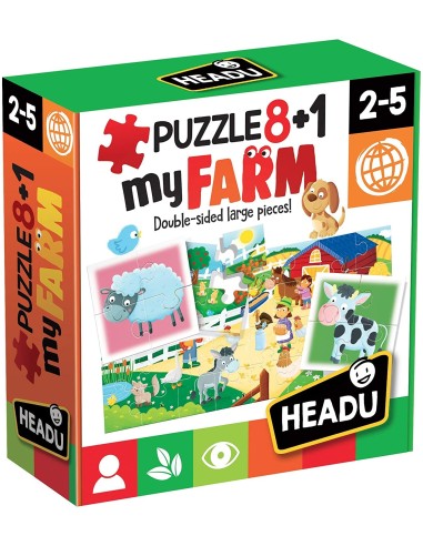 Puzzle 8+1 my farm HEAIT20867 Headu | Futurartshop.com