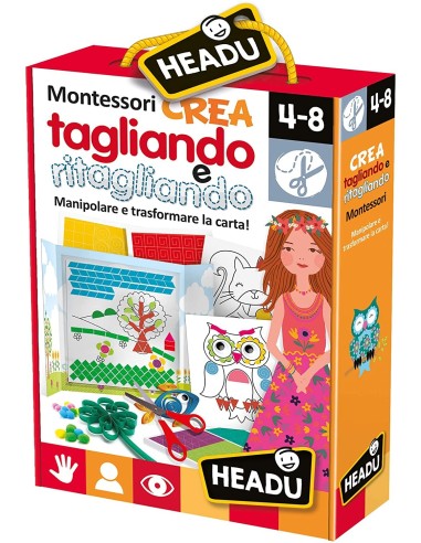 Montessori crea tagliando e ritagliando HEAIT22939 Headu | Futurartshop.com