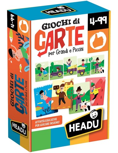 Giochi di carte per grandi e piccini HEAIT21918 Headu | Futurartshop.com