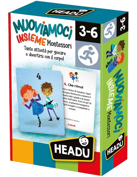 Muoviamoci insieme montessori HEAIT23325 Headu | Futurartshop.com