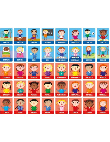 Flashcards montessori emotions and actions HEAIT23103 Headu | Futurartshop.com