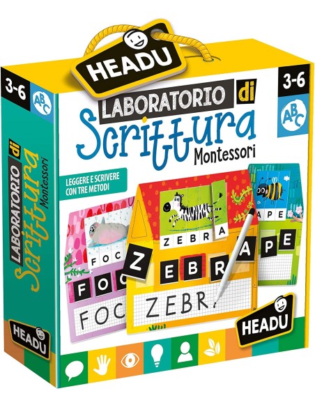 Laboratorio di scrittura montessori HEAIT23578 Headu | Futurartshop.com