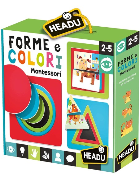 Forme e colori montessori HEAIT24186 Headu | Futurartshop.com