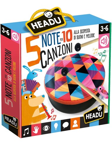 5 note per 10 canzoni HEAIT24131 Headu | Futurartshop.com