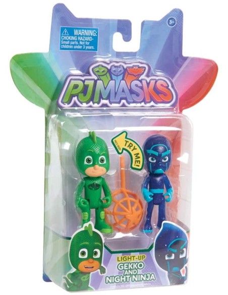 Pj masks characters gekko and night ninja with lights WON24810/1 Giochi Preziosi | Futurartshop.com