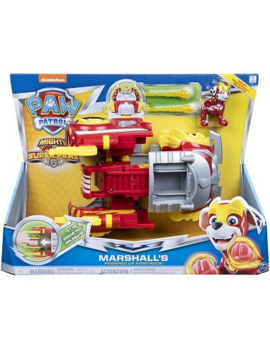 Paw patrol veicolo trasformabile fire truck marshall powered up WON20116542 Spin master | Futurartshop.com