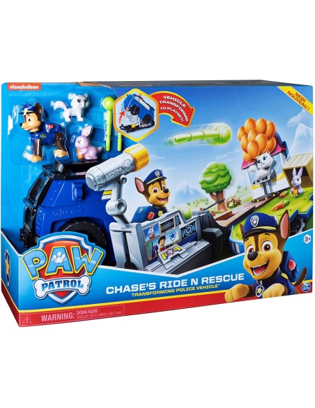Paw patrol chase ride n rescue transforming police vehicle WON20116040 Spin master | Futurartshop.com