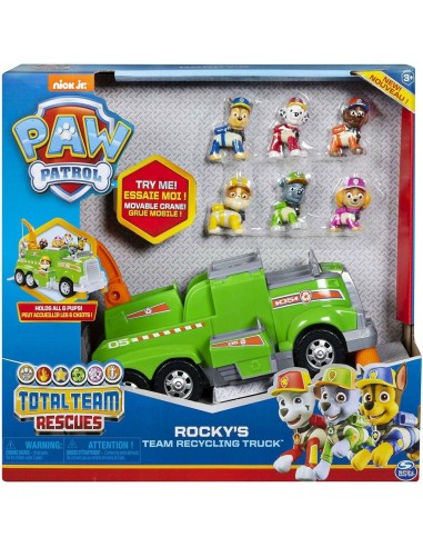 Paw patrol total team rescues rocky team recycling truck WON20115123 Spin master | Futurartshop.com