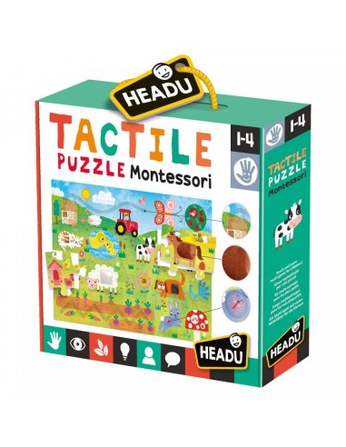 Tactile Puzzle montessori HEAMU23592 Headu | Futurartshop.com