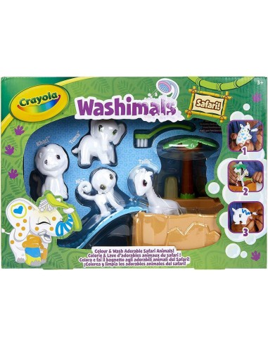 Washimals - Set safari colora e lava CRA74-7328 Crayola | Futurartshop.com
