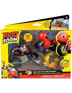Ricky-Zoom - Set of 3 vehicles Maxwell - Ricky - Scootio GIORCY02000 Giochi Preziosi | Futurartshop.com