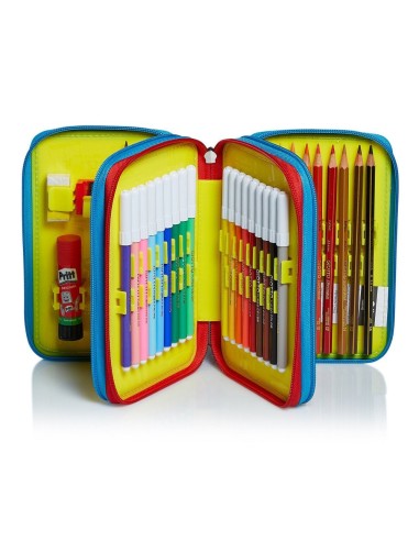 Astuccio pen pad 3 zip sj gang college e sport SEV3C2012003-426 Seven | Futurartshop.com