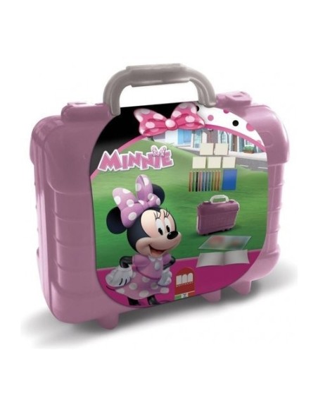 Disney Minnie mouse - Briefcase with stamps and crayons MUL42866 Multiprint | Futurartshop.com