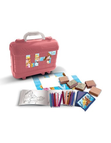 Disney Princesses - Briefcase with stamps and crayons MUL42660 Multiprint | Futurartshop.com