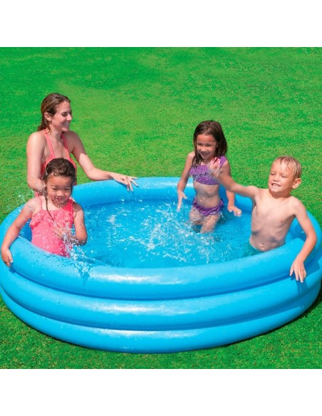 Piscina 3 Anelli Crystal Blu MAG58446 Intex | Futurartshop.com