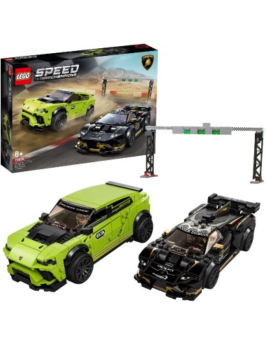 Lego 76899 lamborghini urus ST-X and the Lamborghini Huracan Super Trofeo EVO LEG6289097 Lego | Futurartshop.com