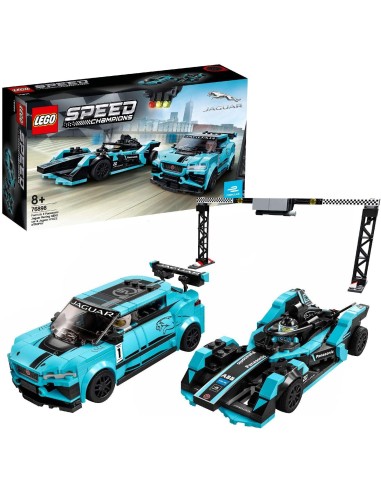 Lego 76898 Formula E panasonic jaguar racing GEN2 car e jaguar I-PACE eTROPHY LEG6289095 Lego | Futurartshop.com