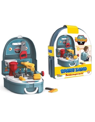 Diverti Zaino Set brico boy con 21 accessori TOY26960 Toys Garden | Futurartshop.com