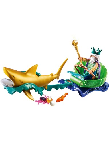 Playmobil 70097 re dei mari con carrozza e squalo PLA70097 Playmobil | Futurartshop.com