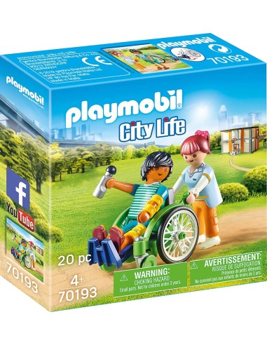 Playmobil 70193 paziente con sedia a rotelle PLA70193 Playmobil | Futurartshop.com