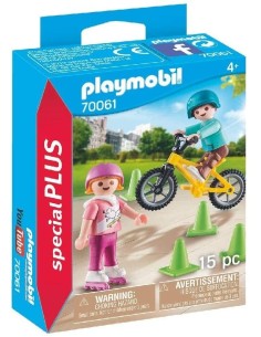 Playmobil 70061 children with skates and BMX PLA70061 Playmobil | Futurartshop.com