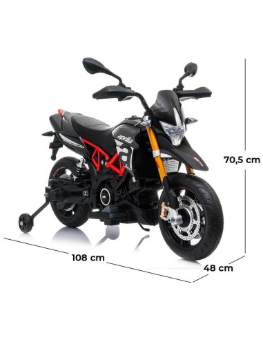 Moto Elettrica Per Bambini Aprilia Dorsoduro 900 Grigia 12 V WON900 EVA Linea Paggio | Futurartshop.com