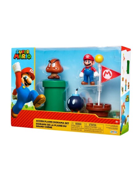 Super Mario Diorama Set Piana delle Ghiande JAK64517 Jakks Pacific | Futurartshop.com