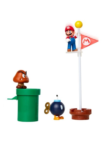 Super Mario Diorama Set Piana delle Ghiande JAK64517 Jakks Pacific | Futurartshop.com