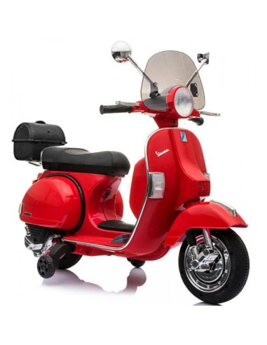 Vespa for children Px 150 with windshield and top box red WONLT887 EVA Linea Paggio | Futurartshop.com