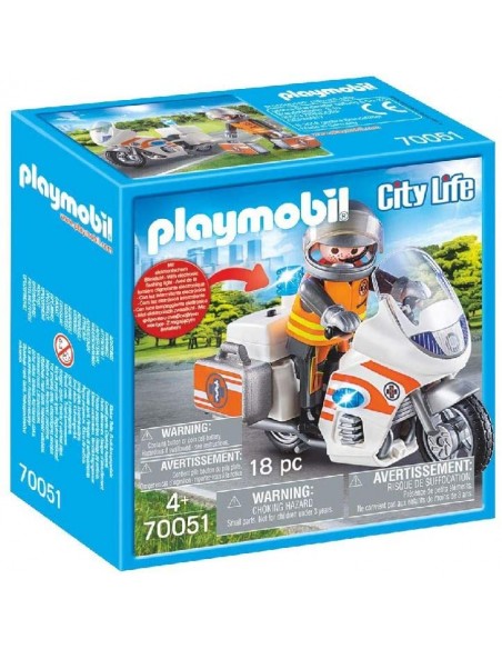 Playmobil 70051 moto pronto intervento PLA70051 Playmobil-Futurartshop.com