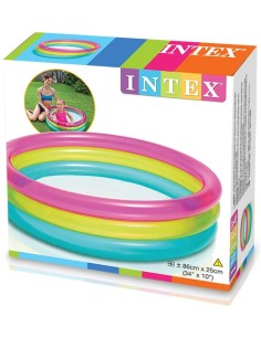 Baby pool rainbow 3 rings MAZ57104NP Intex | Futurartshop.com 2