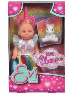 Evi Amor Muñeca con el unicornio SIM105733425 Simba Toys- Futurartshop.com