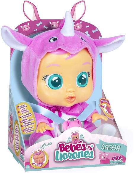 Cry Babies - Doll Sasha rhino TOY93744 IMC Toys | Futurartshop.com