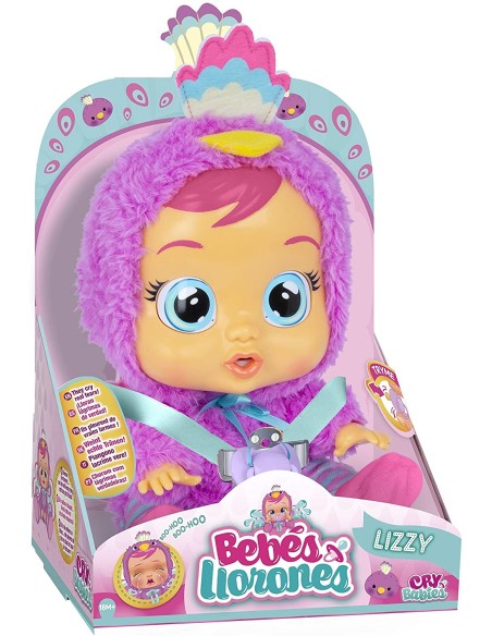 Cry Babies - Doll Lizzy the Peacock TOY91665 IMC Toys | Futurartshop.com