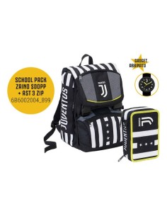Juventus SchoolPack Winner Forever Zaino più astuccio SEV6B6002004-899 Seven | Futurartshop.com