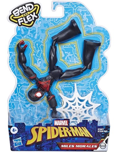 Spider-Man - Personaggio Morales Bend and Flex HASE73355L00/E7687 Hasbro | Futurartshop.com