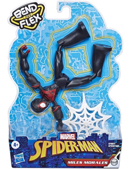 Spider-Man - Personaggio Morales Bend and Flex HASE73355L00/E7687 Hasbro | Futurartshop.com