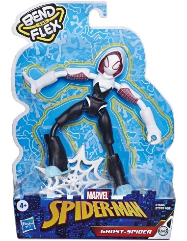 Spider-Man - Character-Ghost-Spider Bend and Flex HASE73355L00/E7688 Hasbro | Futurartshop.com
